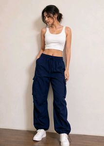 Navy Blue Cargo Pants