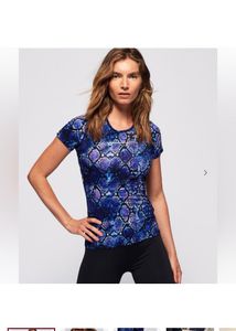 SUPERDRYCore Gym Slim Fit Reptilian Print T-shirt