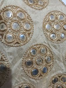 Elegant Gold Embellished Kurta Set