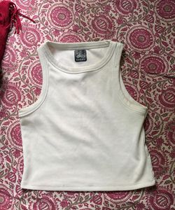 Red Long Sleeve Cutout Top &amp; white tank to