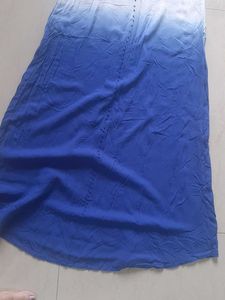 Stylish White &amp; Blue Ombre Kurta