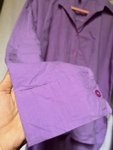 Lavender Button-Up Shirt