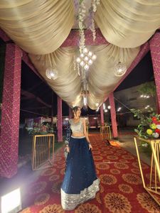 Elegant Navy Blue Lehenga Choli