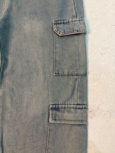 Light Wash Cargo Jeans