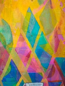 Colorful Geometric Print Saree