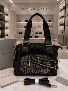 Charles &amp; Keith INSPIRED Black Sequin Handbag
