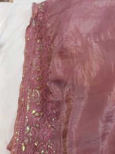 Embroidered Silk Saree