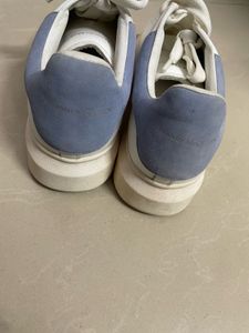 Stylish White &amp; Blue Sneakers
