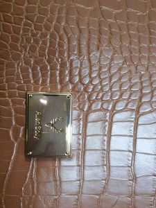 Allen Solly Brown Croc Embossed Tote Bag
