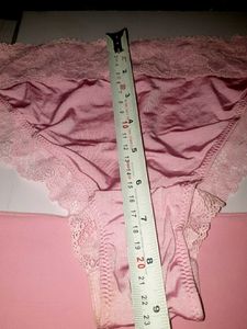 Pink Lace Thong and Seamless Brief Set 38-40