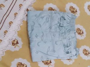 Cute Cloud Print Cargo Shorts for Kids
