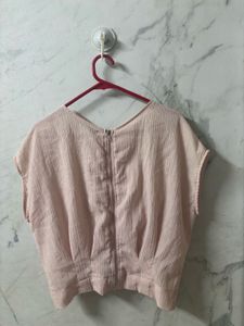 Chic Pink Batwing Sleeve Top