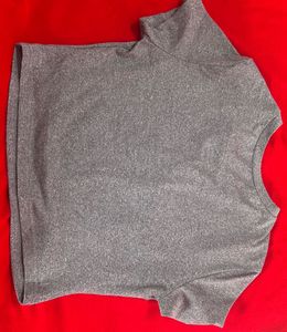 Grey Graphic T-Shirt with Racing Car Print