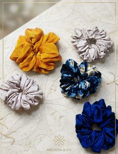 Set of 6 crepe Scrunchies