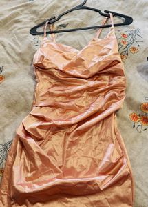 Stunning Pink Ruched Party Dress