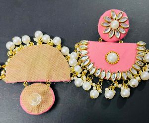 Fancy Fabric Party Wear Have Long Size Earrings