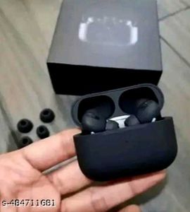 Black Wireless Earbuds with Charging Case