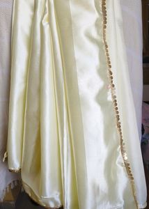 Daydreaming Soft satin Saree With Blouse Piece