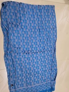Blue Geometric Pattern Dupatta