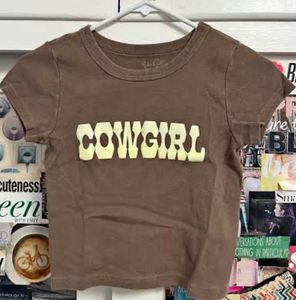 Cowgirl Brown Crop Top