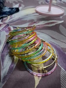 Colorful Beaded Bangles Set
