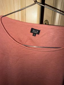 Women's Rose Pink Ruffled Sleeve Top