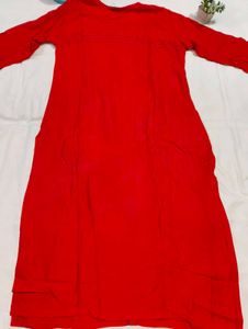 Red Embroidered Tunic