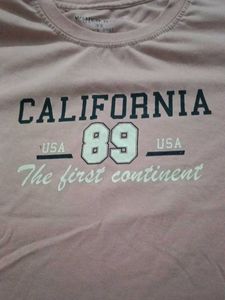 Pink "California 89" Graphic T-Shirt