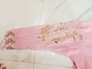 Elegant Pink Kurta Set with Dupatta 4xl