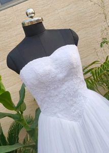 Elegant White Bridal Lehenga