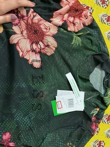 Elegant Floral Print Long Sleeve Dress