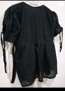 Elegant Black Lace Top
