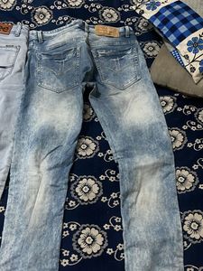 Men's Jeans combo - Light Wash &amp; Acid Was