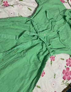 women’s Light Green Shirt Dress