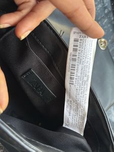 Zara Black Quilted Bag