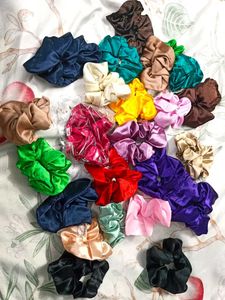 Satin Scrunchies - Assorted Colors