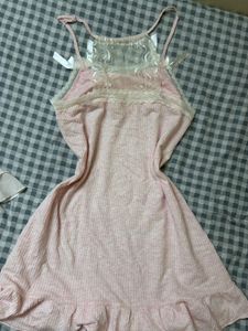 Pink Lace Trim Nightgown