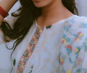 Elegant White anarkali