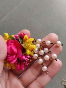 Haldi floral jewellery Set