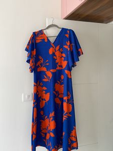 Blue Dress - Below Knee Length