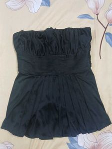 Chic Black Strapless Dress