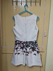 Chic Butterfly Print Dress