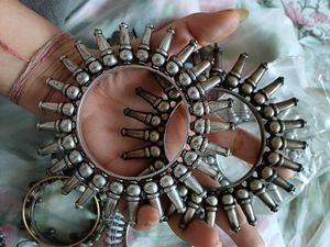 German Silver spike Bangle Set