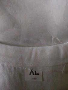 White Kurta with Elegant Embroidery. size XL
