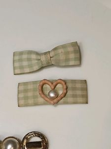 Assorted Green Hair Clip Set (set of 5)