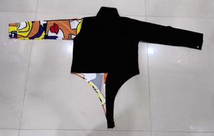 Unique Asymmetrical Art Bodysuit