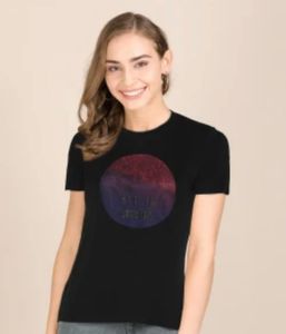 Graphic Print Black T-Shirt