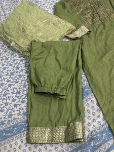 Green Kurta Set with Dupatta