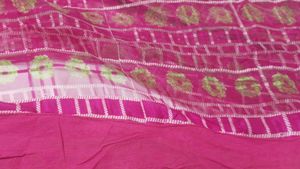 Beautiful Green &amp; Pink Saree