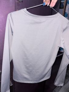 Light Grey Long Sleeve Top